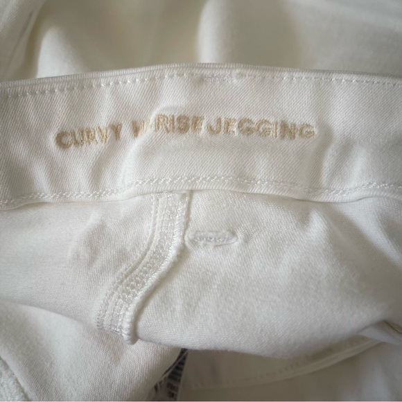 American Eagle jeans women’s white size 24 Curvy Hi-Rise  jeggings bright NWT - Picture 5 of 16